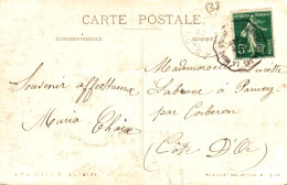 Cachet Convoyeur "Lamure D'Isère A St-Georges De Commiers 1911" Semeuse - Paiement Par MANGOPAY Uniquement - Posta Ferroviaria