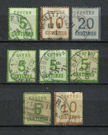 FRANCE Alsace-Lorraine Ca.1871:  Lot D' Obl,, B à TB Obl. CAD - Used Stamps