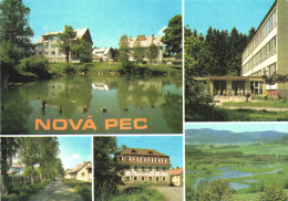 NOVA PEC, MULTIPLE VIEWS, ARCHITECTURE, LAKE, CAR, CHILDREN, CZECH REPUBLIC, POSTCARD - Czech Republic
