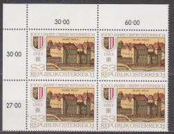 1983 , Mi 1736 ** (2) - 4er Block Postfrisch -  1000 Jahre Oberösterreich - Unused Stamps