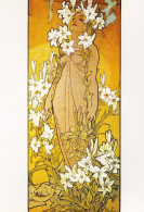 *CPM - Femme Aux Fleurs - Peinture De Mucha - Malerei & Gemälde