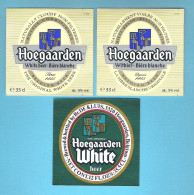 BROUWERIJ  DE KLUIS - HOEGAARDEN - HOEGAARDEN WHITE - WITBIER - WHITE BEER  - 3 BIERETIKETTEN  (BE 744) - Cerveza