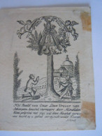 Devotieprentje Image Pieuse Montaigu Scherpenheuvel Het Beeld Van Onze Lieve Vrouwe Gravure M. Vinck (559) - Devotion Images