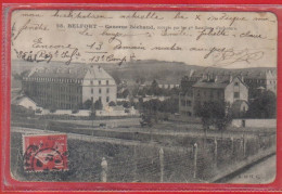 Carte Postale 90. Belfort  Caserne Béchaud  4è Bataillon D'infanterie   Très Beau Plan - Belfort - Stad