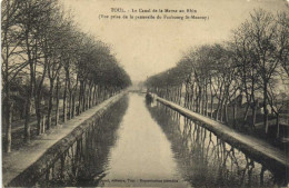 TOUL  Le Canal De La Marne Au Rhin ( Vue Prise De La Passerelle Du Faubourg St Mansuy) RV - Toul