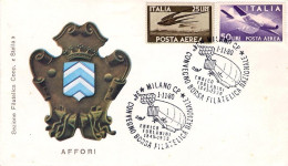 1980-lettera Illustrata Affrancata L.25+L.50 Posta Aerea Con Annullo Figurato Di - 1971-80: Poststempel