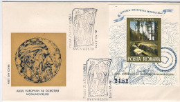 1975-Romania Foglietto Numerato S.1v."anno Europeo Della Protezione Dei Monument - FDC