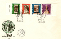 1975-Ungheria Hungary Magyar Striscia S.4v."giornata Del Francobollo E Protezion - FDC