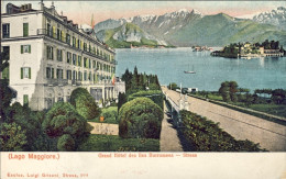 1907-Lago Maggiore Grand Hotel Des Iles Borromees, Viaggiata Diretta In Belgio - Andere & Zonder Classificatie