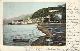 1903-Lago Di Como Parorama Di Bellagio, Viaggiata Diretta In Belgio - Como