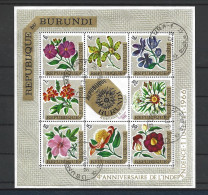Burundi 1967 Flowers S/S 1 Y.T. BF 17 (0) - Oblitérés