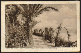 1921-"Bellagio,giardino Villa Serbelloni"diretta In Svizzera Affrancata 40c.Mich - Como