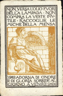 1917-Lega Nazionale Femminile Per La Limitazione Dei Consumi, Cartolina Patriott - Werbepostkarten