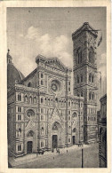 1928-cartolina Firenze Facciata Della Cattedrale Affrancata 75c. Diretta In Ceco - Firenze