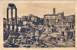 1926-cartolina Roma Foro Romano E Basilica Giulia Affrancata 20c. San Francesco  - Otros & Sin Clasificación