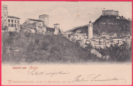 1902-Asolo (Treviso)panorama, Viaggiata - Treviso
