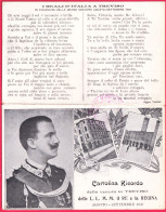 1903-Treviso Cartolina Doppia Ricordo Della Visita Di S.M. Il Re E La Regina - Treviso