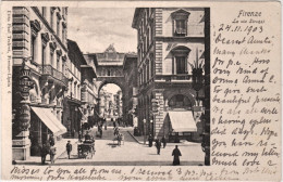 1903-Firenze La Via Strozzi, Viaggiata - Firenze