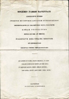 1850-diploma Rilasciato A Rogerio Fabrio Ravennate - Diplômes & Bulletins Scolaires
