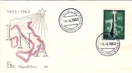 1963-L.30 Cinquantenario Della Fondazione Dell'istituto Nazionale Delle Assicura - FDC