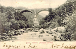 1903-"Sestaione Ponte (montagna Pistoiese)" Affrancata 2c.floreale - Pistoia