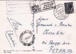1959-Salsomaggiore, Bollo Esperimento Collegamento Postale Con Elicottero Salsom - Poste Aérienne