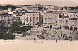 1900circa-Messina Piazza Del Duomo, Animata - Messina