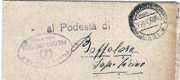 1944-RSI Con Bollo "poste Italiane Pretura Unificata Milano"e Timbro Di Milano F - Storia Postale