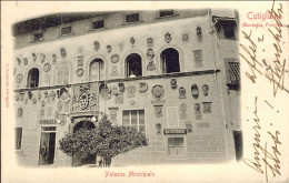 1903-"Cutigliano-palazzo Municipale"affrancata 2c. Floreale - Pistoia