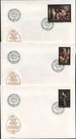 1976-Liechtenstein S.3v."quadri Di Rubens"su Tre Fdc Illustrate - FDC