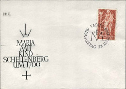 1965-Liechtenstein S.1v."madonna Lignea Del '700"su Fdc Illustrata - FDC