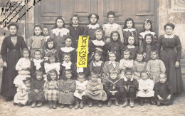 VABRES (Aveyron) - Ecole Libre - Groupe D'Elèves - Carte-Photo, écrit 1912 (2 Scans) - Vabres