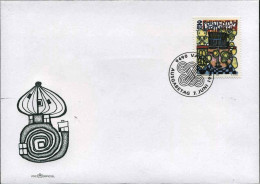 1993-Liechtenstein S.1v."uomo Cappello Nero-dipinto Di Hundertwasser"su Fdc Illu - FDC