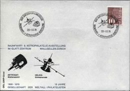 1979-Svizzera Busta Ufficiale A Tematica Sonde Satellitari Con Annullo Figurato - Other & Unclassified