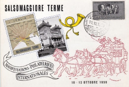 1959-Salsomaggiore Terme Esposizione Filatelica Di Posta Aerea "EFIST" - Demonstrationen