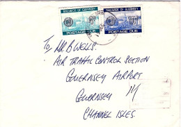 1977-Guernsey Busta Tassata Con Segnatasse 4p.+10p. - Guernsey