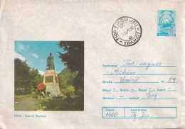 A24817 - Statue Of Decebal Deva Cover Stationery Romania 1998 - Postal Stationery