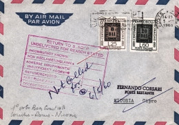 1960-I^volo Bea Comet Londra Roma Nicosia Del 1 Aprile Affr. S.2 V.Romagne - Poste Aérienne
