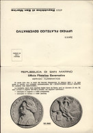 1970-San Marino Cartoncino Doppio Affrancato L.25 Serravalle A Cura Dell'ufficio - Brieven En Documenten