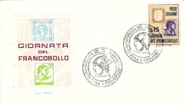 1962-L.15 Giornata Del Francobollo Su Fdc Illustrata Rodia Annullo Commemorativo - FDC