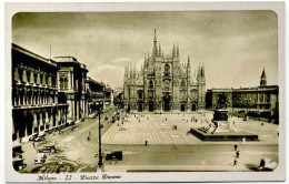 1931-"Milano-Piazza Duomo,animata,macchine" - Milano (Mailand)