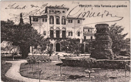 1909-Frascati Villa Torlonia Col Giardino,viaggiata - Autres & Non Classés