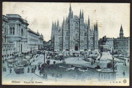 1911-"Milano,Piazza Del Duomo,animata" - Milano (Mailand)