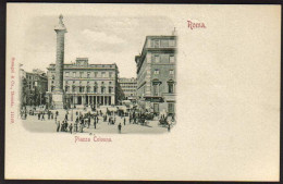 1900circa-"Roma,Piazza Colonna,animata" - Autres & Non Classés