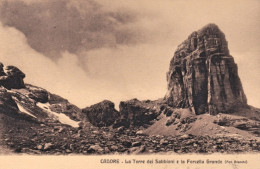 1915-Cadore La Torre Dei Sabbioni E La Forcella Grande - Belluno