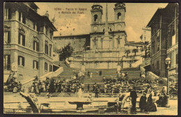 1916-"Roma,Piazza Di Spagna E Mercato Dei Fiori,animata" - Other & Unclassified