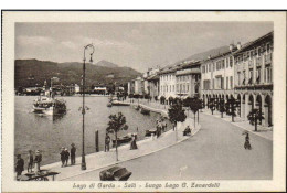 1940ca.-"Salò Brescia,lungo Lago G.Zanardelli,animata" - Brescia