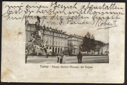 1913-"Torino,Piazza Statuto Monumento Del Freyus" Diretta In Svizzera - Autres & Non Classés