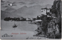 1906-Notturno Maccagno Inferiore, Viaggiata - Varese