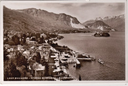 1930circa-cartolina Foto Lago Maggiore Stresa Borromeo Panorama - Verbania